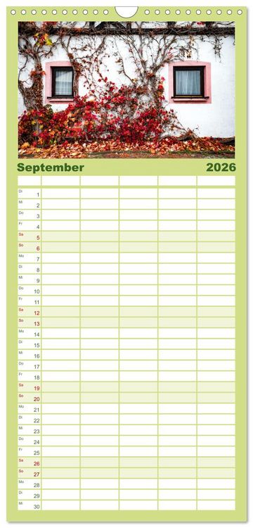 Produktbild: Familienplaner 2026 - Nationalpark Eifel - Sch&ouml;ne Tage im Gr&uuml;nen mit 5 Spalten (Wandkalender, 21 x 45 cm) CALVENDO