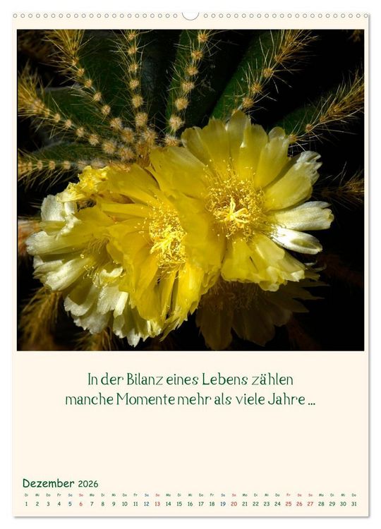 Produktbild: Mit Blumen durchs Jahr (hochwertiger Premium Wandkalender 2026 DIN A2 hoch), Kunstdruck in Hochglanz