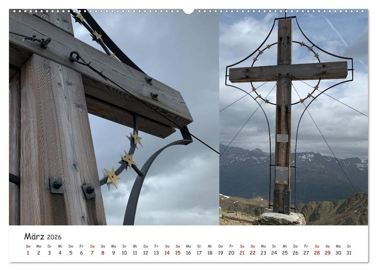 Produktbild: Bekannte und unbekannte S&uuml;dtiroler Gipfelkreuze im Detail (Wandkalender 2026 DIN A2 quer), CALVENDO Monatskalender