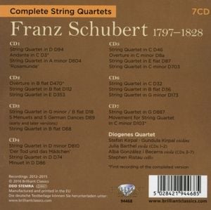 Produktbild: Complete String Quartets