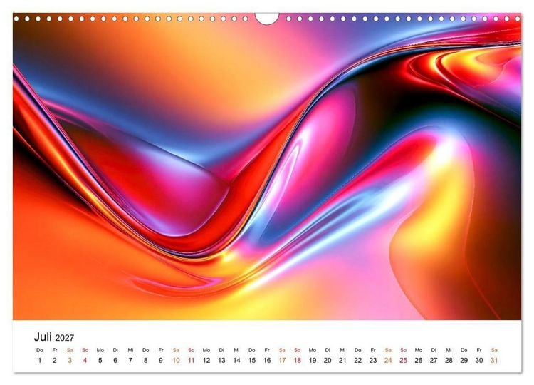 Produktbild: Spektrale Formwelten (Wandkalender 2027 DIN A3 quer), CALVENDO Monatskalender