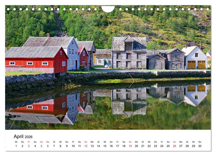 Produktbild: Norwegen 2026 - vom Fjord zum Fjell (Wandkalender 2026 DIN A4 quer), CALVENDO Monatskalender