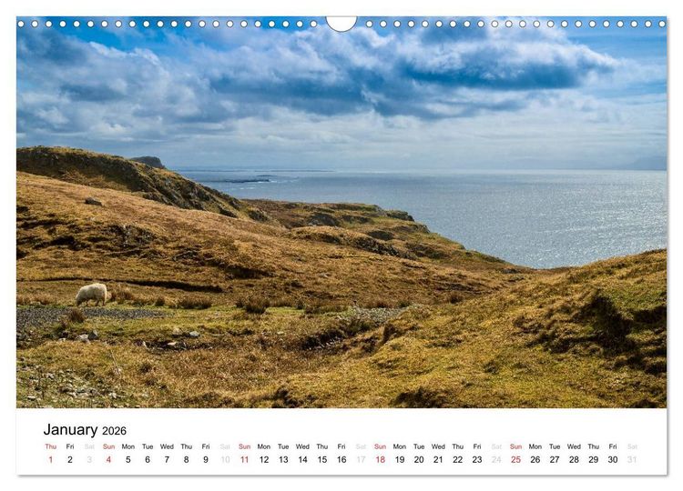 Produktbild: Ireland. Wild Atlantic Views / UK-Version (Wall Calendar 2026 DIN A3 landscape), CALVENDO 12 Month Wall Calendar