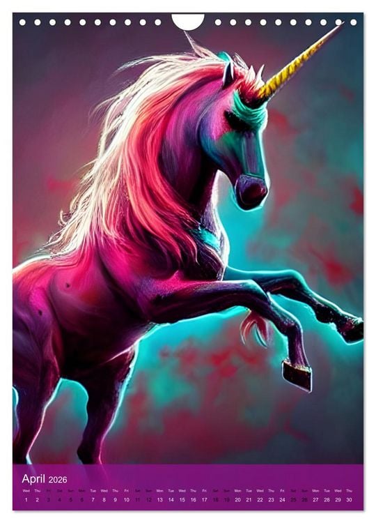 Produktbild: Zombiecorns (Wall Calendar 2026 DIN A4 portrait), CALVENDO 12 Month Wall Calendar