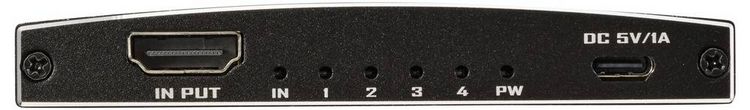 Produktbild: SpeaKa Professional SP-HDMIS-230 4 Port HDMI-Splitter Ultra HD-f&auml;hig 3840 x 2160 Pixel Schwarz