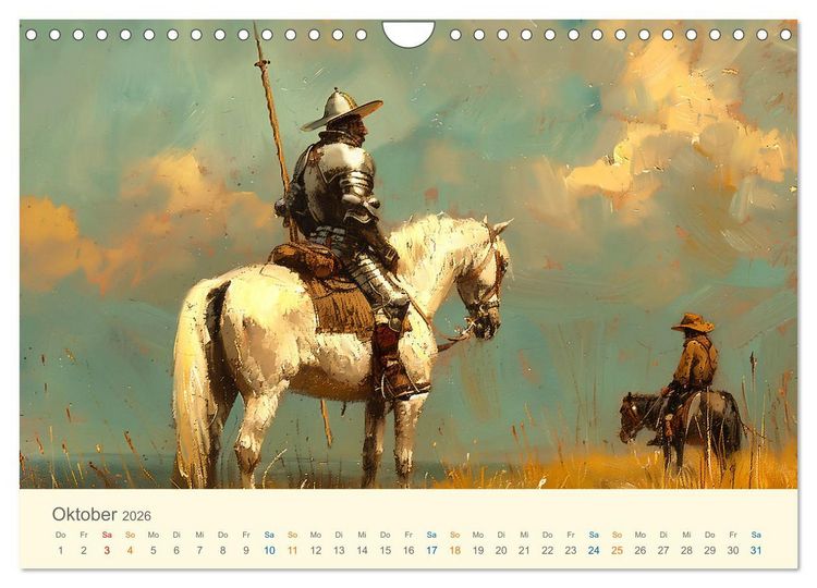 Produktbild: Helden der Weltliteratur (Wandkalender 2026 DIN A4 quer), CALVENDO Monatskalender