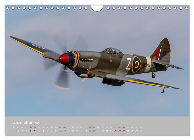 Produktbild: Fliegende Legenden - Warbirds (Wandkalender 2026 DIN A4 quer), CALVENDO Monatskalender