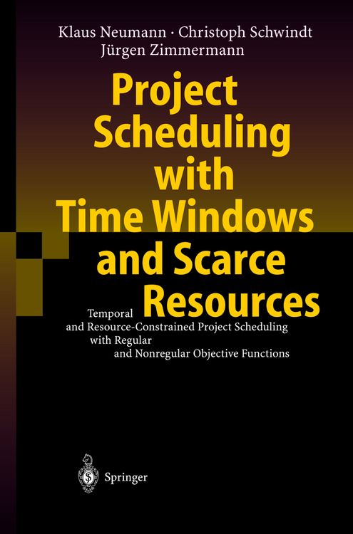 Produktbild: Project Scheduling with Time Windows and Scarce Resources