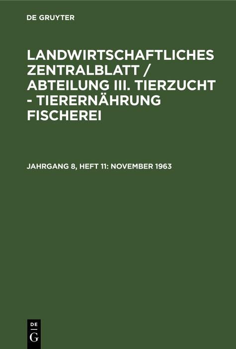 Produktbild: November 1963