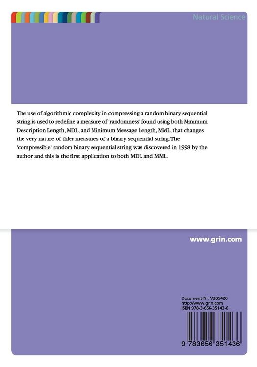 Produktbild: Statistical Physics and the Fundamentals of Minimum Description Length and Minimum Message Length