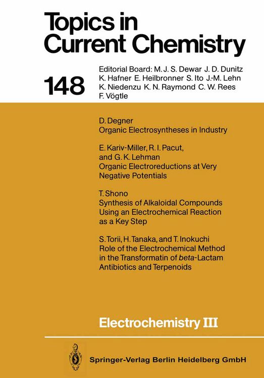 Produktbild: Electrochemistry III