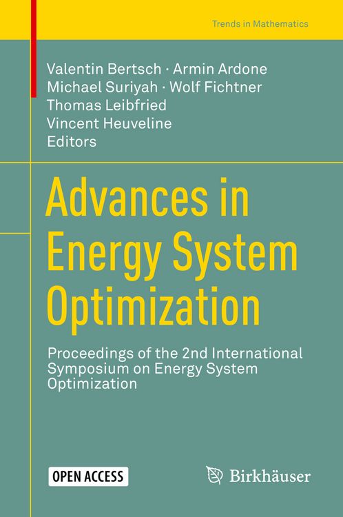 Produktbild: Advances in Energy System Optimization
