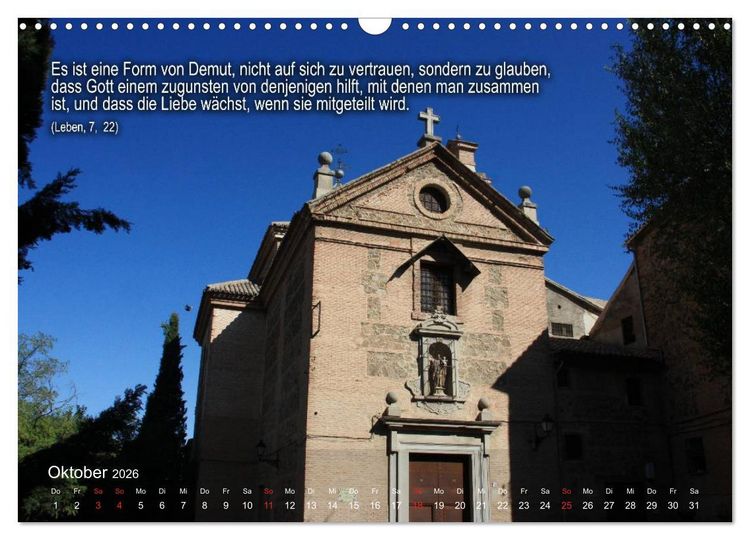 Produktbild: Auf den Spuren der Heilige Teresa von Avila (Wandkalender 2026 DIN A3 quer), CALVENDO Monatskalender