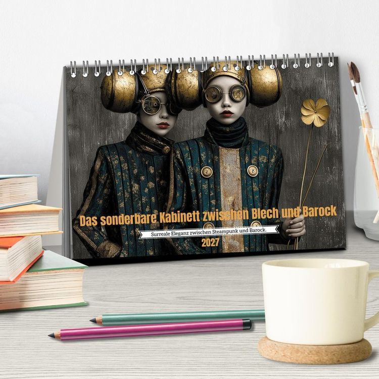 Produktbild: Das sonderbare Kabinett zwischen Blech und Barock (Tischkalender 2027 DIN A5 quer), CALVENDO Monatskalender