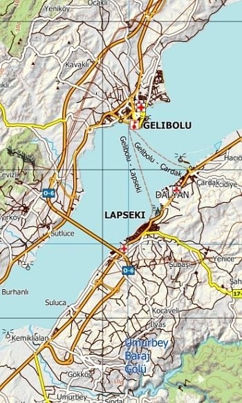 Produktbild: Canakkale - Topographische Reisekarte 1:250.000 T&uuml;rkei (Blatt 3)