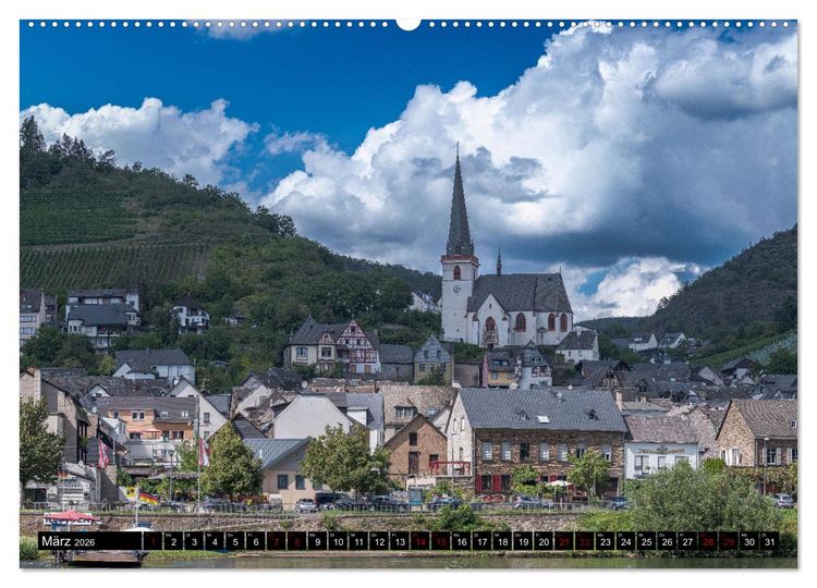 Produktbild: Die Mosel zwischen Bremm und Koblenz (hochwertiger Premium Wandkalender 2026 DIN A2 quer), Kunstdruck in Hochglanz
