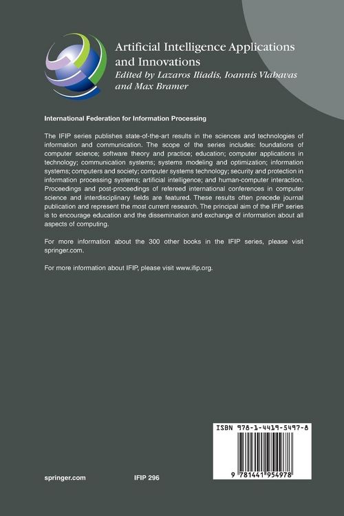 Produktbild: Artificial Intelligence Applications and Innovations