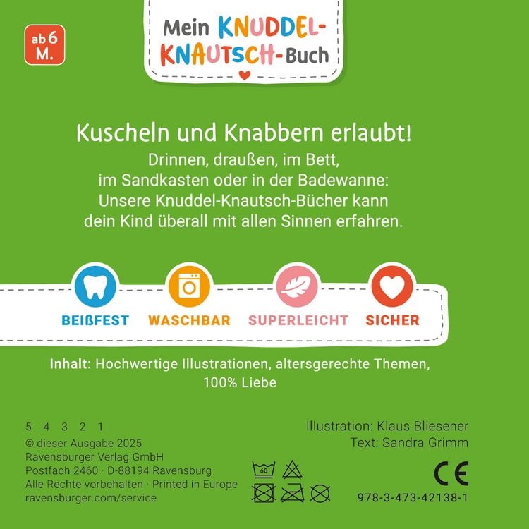 Produktbild: Mein Knuddel-Knautsch-Buch - Mein Bagger