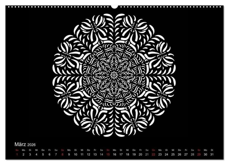 Produktbild: Entspannung und Ruhe durch Mandalas (hochwertiger Premium Wandkalender 2026 DIN A2 quer), Kunstdruck in Hochglanz