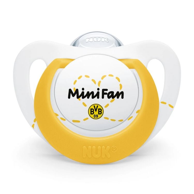 Produktbild: BVB-Schnullerset NUK Star 0-6 Monate
