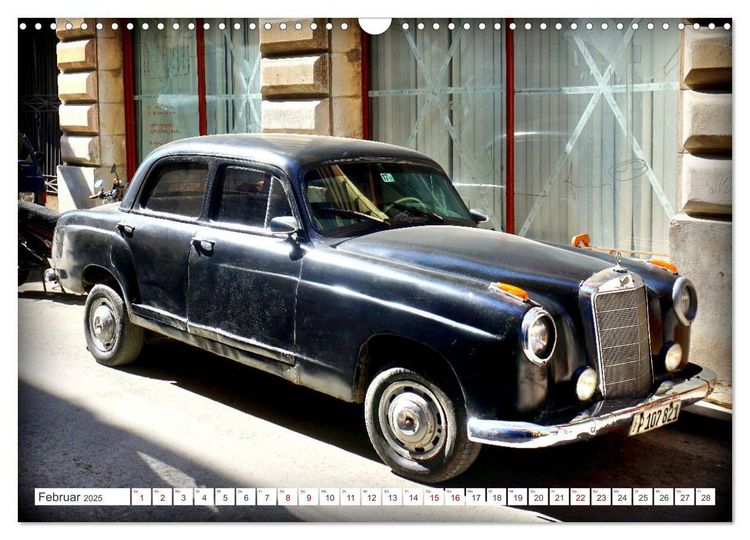 Produktbild: Best of Ponton - Der Klassiker von Mercedes-Benz in Kuba (Wandkalender 2025 DIN A3 quer), CALVENDO Monatskalender