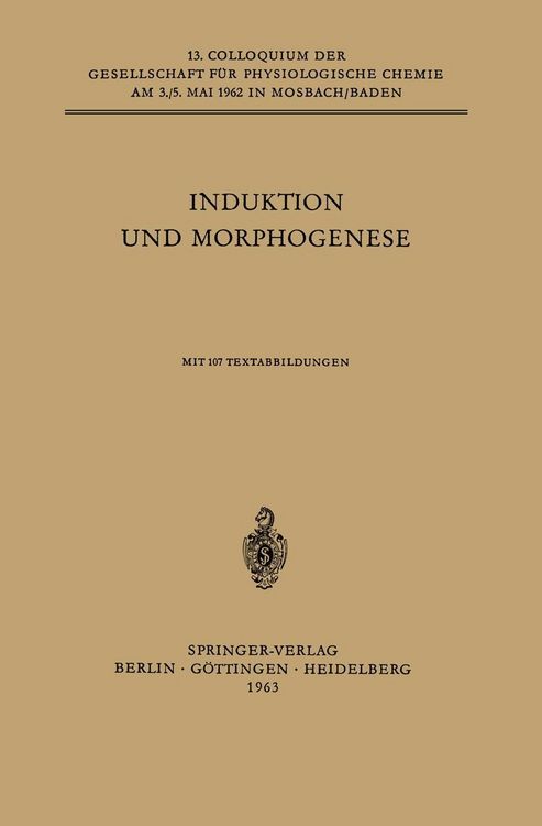Produktbild: Induktion und Morphogenese