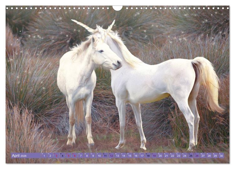 Produktbild: Einhorn Welt - vertr&auml;umte Einhornbilder (Wandkalender 2026 DIN A3 quer), CALVENDO Monatskalender