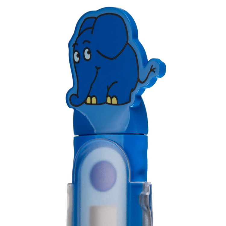 Produktbild: Bresser 12652 - DieMaus, Kinder-Fieberthermometer im Elefant-2D-Design, digital, wasserdicht