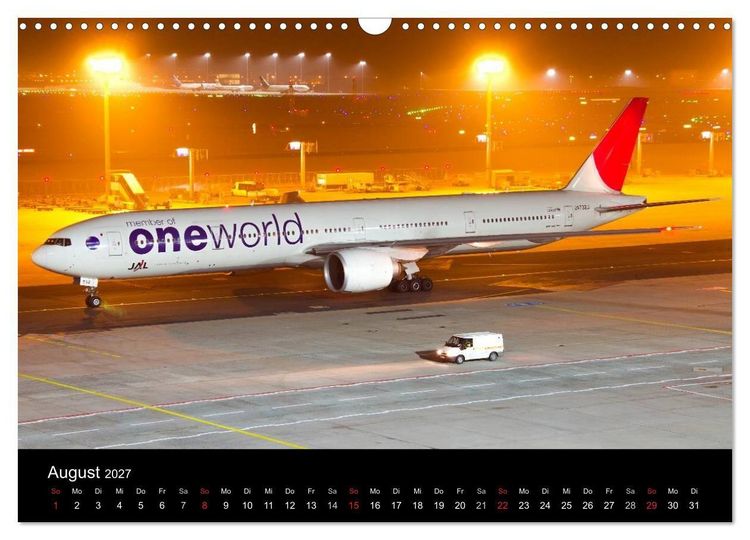 Produktbild: Flugzeuge bei Nacht (Wandkalender 2027 DIN A3 quer), CALVENDO Monatskalender