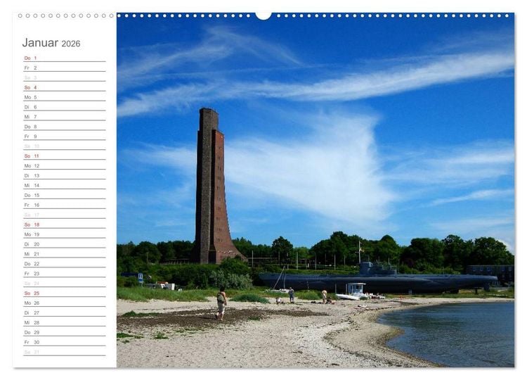 Produktbild: Laboe - Ostsee - Sommer (Wandkalender 2026 DIN A2 quer), CALVENDO Monatskalender