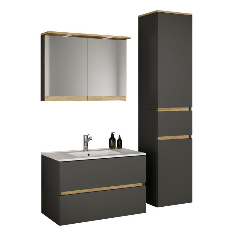Produktbild: 4 tlg. Badm&ouml;bel-Set mit Waschbecken Cosila-I 81 cm