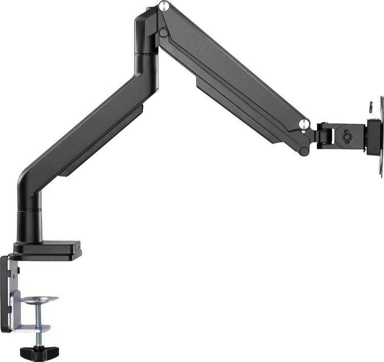 Produktbild: Digitus Monitor-Tischhalterung DA-90394 1 Display(s) 38,1 cm (15") - 81,3 cm (32") Schwarz Drehbar, H&ouml;henverstellbar, Neigbar, Rotierbar, Schwenkbar