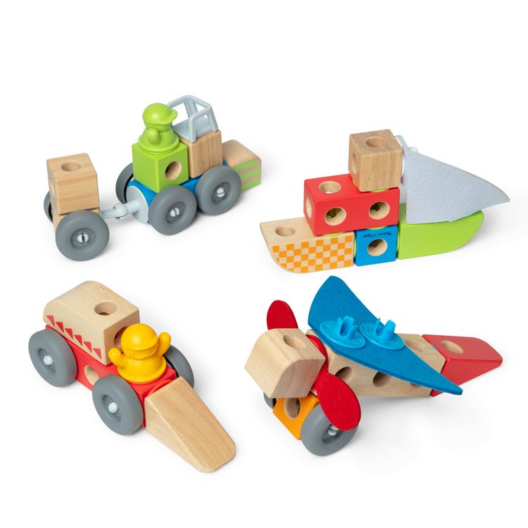 Produktbild: Melissa & Doug Blockables Fahrzeuge Bauset