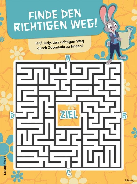 Produktbild: Disney Zoomania 2: Tierischer Mal- und R&auml;tselspa&szlig; - Mit Stickern!