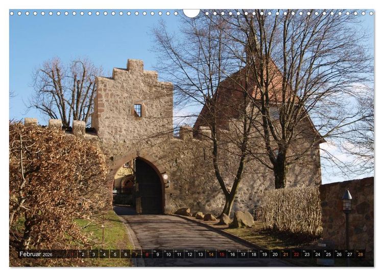 Produktbild: Burgen & Schl&ouml;sser im Odenwald (Wandkalender 2026 DIN A3 quer), CALVENDO Monatskalender