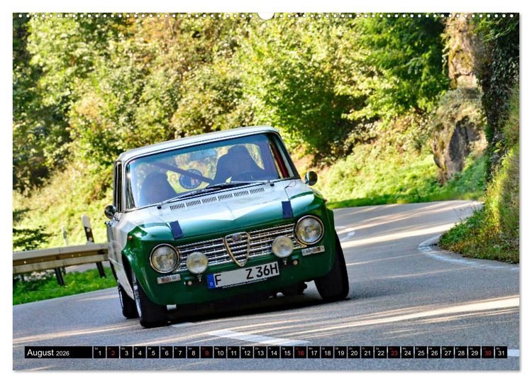 Produktbild: Italienische Oldtimer am Berg (Wandkalender 2026 DIN A2 quer), CALVENDO Monatskalender