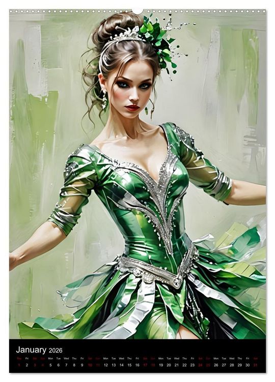 Produktbild: Dancing Elegance (Wall Calendar 2026 DIN A2 portrait), CALVENDO 12 Month Wall Calendar