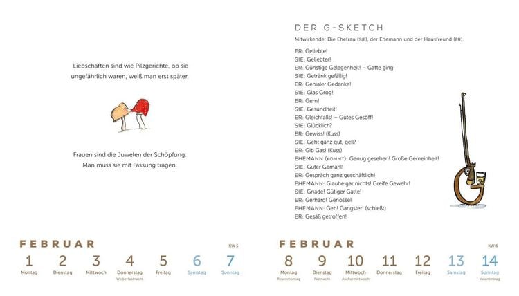 Produktbild: Heinz Erhardt: Literarischer Wochenkalender 2027