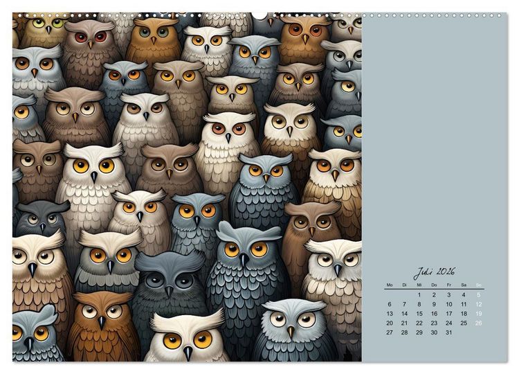 Produktbild: Tierisches Gewimmel (hochwertiger Premium Wandkalender 2026 DIN A2 quer), Kunstdruck in Hochglanz