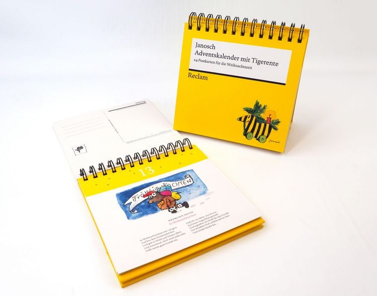 Produktbild: Adventskalender mit Tigerente. 24 Postkarten f&uuml;r die Weihnachtszeit