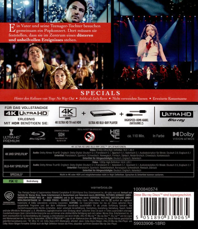 Produktbild: Trap: No Way Out (4K Ultra HD) (+ Blu-ray)