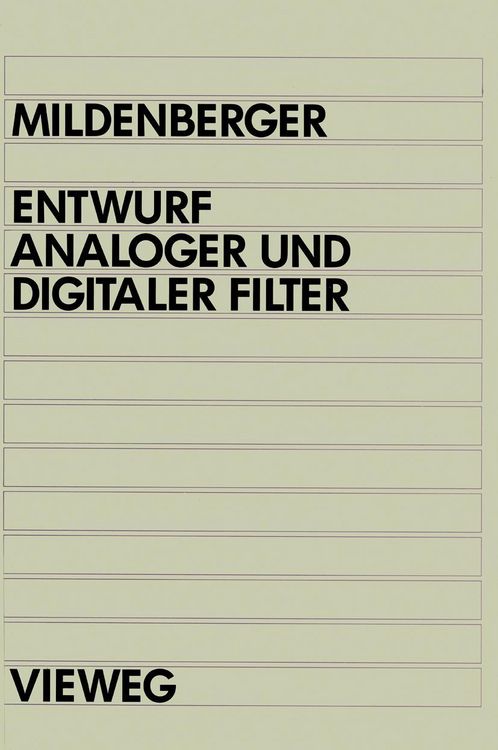 Produktbild: Entwurf analoger und digitaler Filter