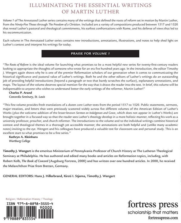Produktbild: The Annotated Luther, Volume 1