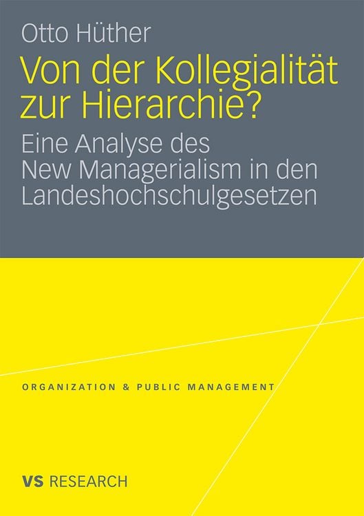Produktbild: Von der Kollegialit&auml;t zur Hierarchie?