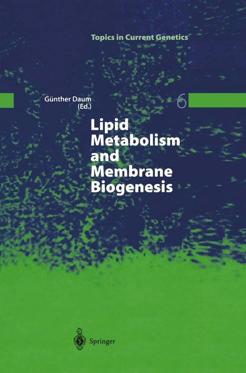 Produktbild: Lipid Metabolism and Membrane Biogenesis