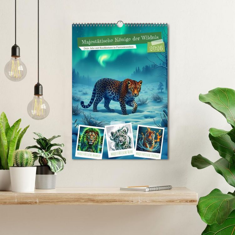 Produktbild: Majest&auml;tische K&ouml;nige der Wildnis (Wandkalender 2026 DIN A3 hoch), CALVENDO Monatskalender