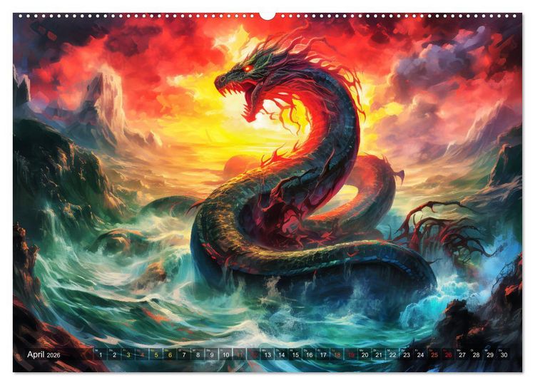 Produktbild: G&ouml;tterd&auml;mmerung - Der Ragnar&ouml;k in der nordischen Mythologie (Wandkalender 2026 DIN A2 quer), CALVENDO Monatskalender