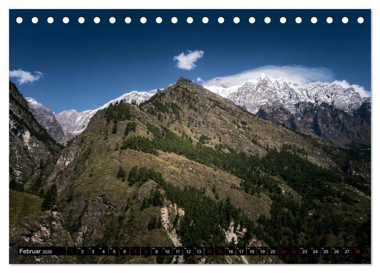 Produktbild: Nepal Tsum Valley - Tal des Gl&uuml;cks (Tischkalender 2026 DIN A5 quer), CALVENDO Monatskalender