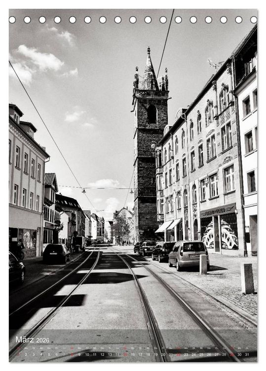 Produktbild: Ein Blick auf Erfurt (Tischkalender 2026 DIN A5 hoch), CALVENDO Monatskalender