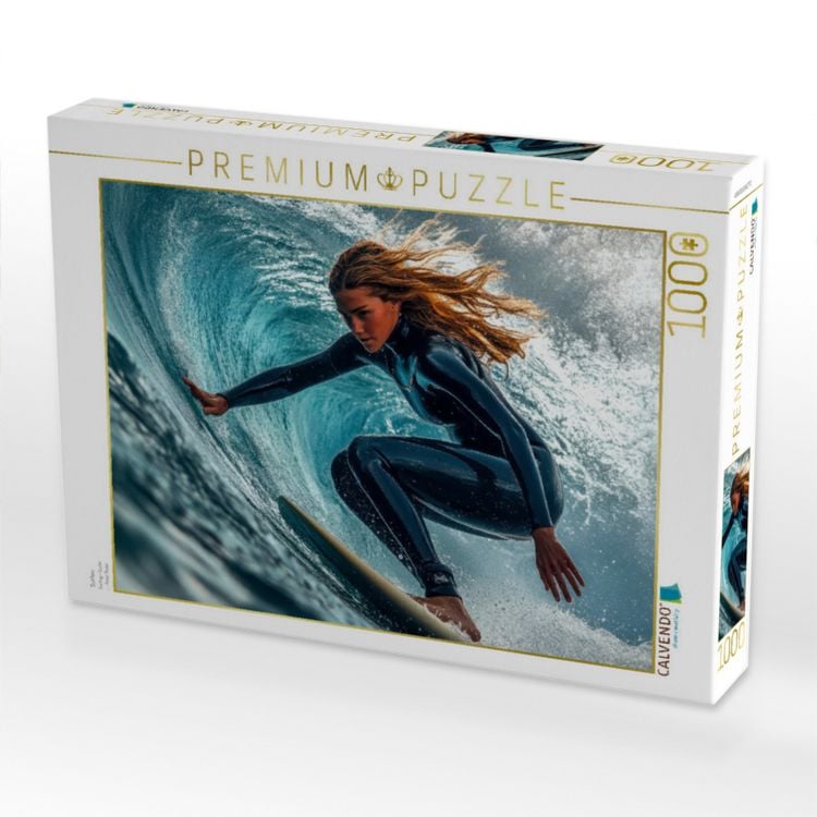 Produktbild: CALVENDO Puzzle Surfen | 1000 Teile Lege-Gr&ouml;&szlig;e 64x48cm Foto-Puzzle f&uuml;r gl&uuml;ckliche Stunden